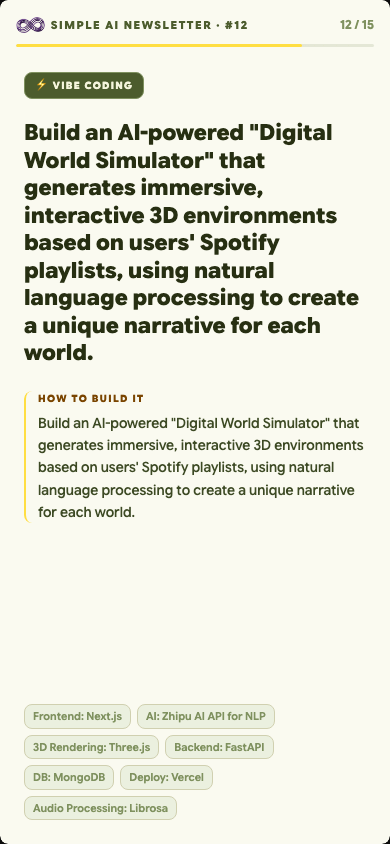Story deck — vibe